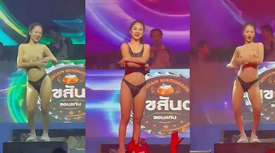 泰國啤酒公司 ChangBeer 舉辦全裸狂歡節 辣妹模特乳浪臀波搖曳互動 現場粉絲狂歡！