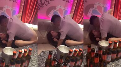 KTV狂歡夜！酒勁上頭妹子醉眼朦朧 直接上演活春宮大戲 當眾啪啪尺度炸裂！